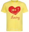 Men's T-Shirt LOVING SMILE cornsilk фото