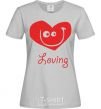 Women's T-shirt LOVING SMILE grey фото