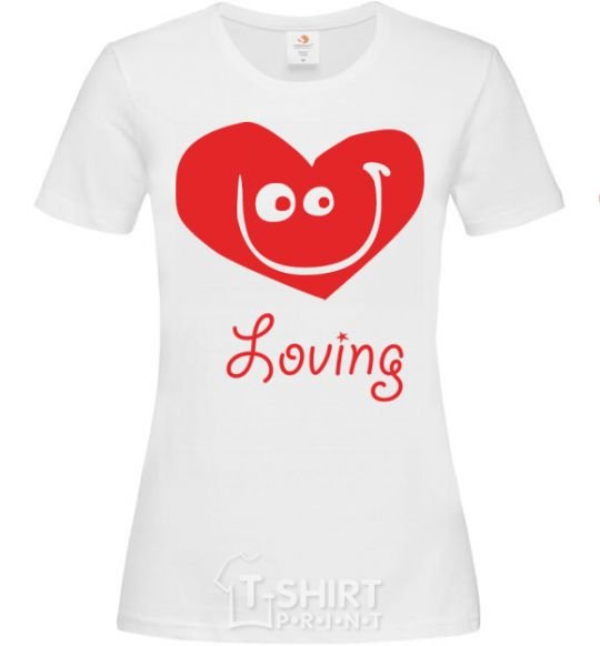 Women's T-shirt LOVING SMILE White фото