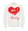 Sweatshirt LOVING SMILE White фото