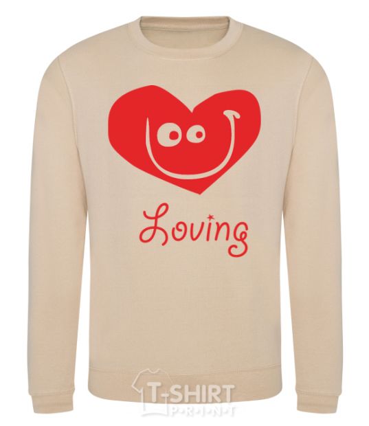 Sweatshirt LOVING SMILE sand фото