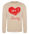 Sweatshirt LOVING SMILE sand фото