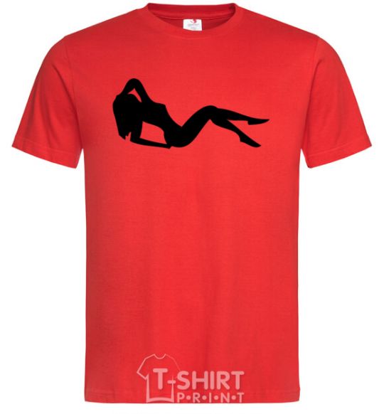 Men's T-Shirt GIRL red фото