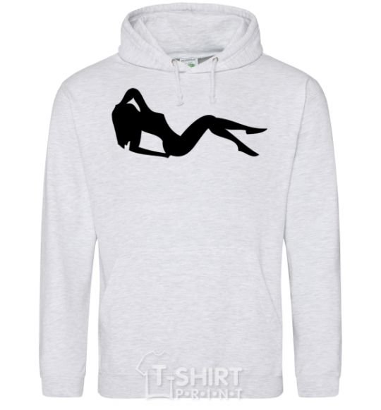 Men`s hoodie GIRL sport-grey фото