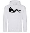 Men`s hoodie GIRL sport-grey фото