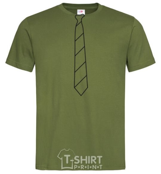 Men's T-Shirt Light striped tie millennial-khaki фото