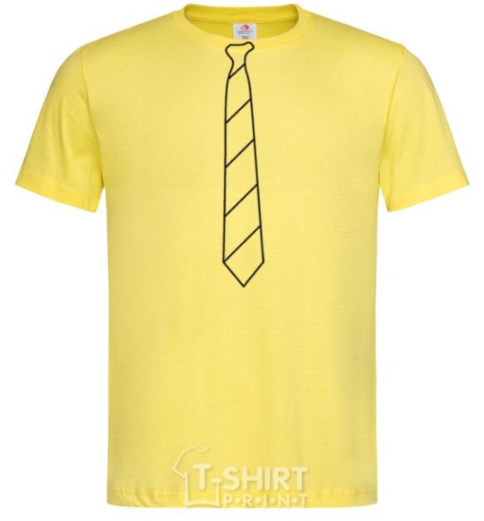 Men's T-Shirt Light striped tie cornsilk фото