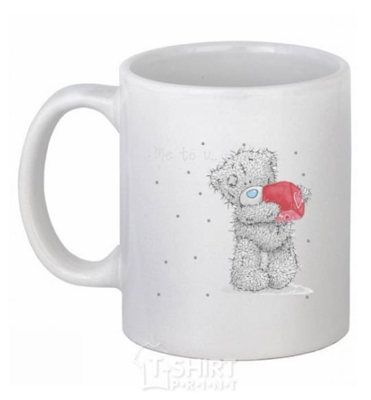 Чашка керамическая TEDDY BEARS HEART Белый фото