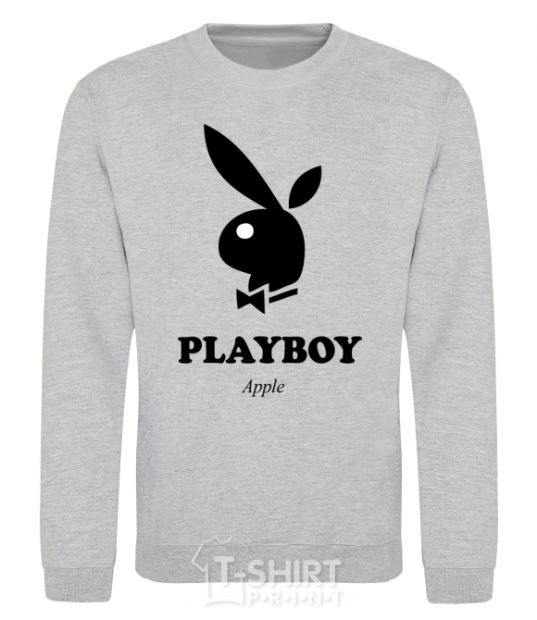 Свитшот PLAYBOY APPLE Серый меланж фото