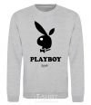 Свитшот PLAYBOY APPLE Серый меланж фото