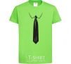 Kids T-shirt Tie BLACK orchid-green фото