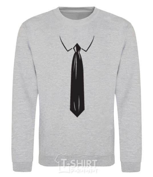 Sweatshirt Tie BLACK sport-grey фото
