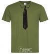 Men's T-Shirt Tie BLACK millennial-khaki фото