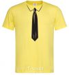 Men's T-Shirt Tie BLACK cornsilk фото