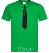 Men's T-Shirt Tie BLACK kelly-green фото