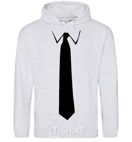 Men`s hoodie CLASSIC TIE sport-grey фото