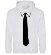 Men`s hoodie CLASSIC TIE sport-grey фото