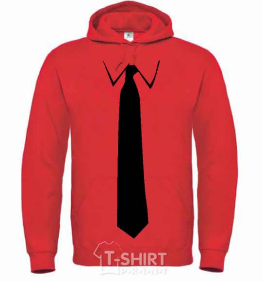 Men`s hoodie CLASSIC TIE bright-red фото