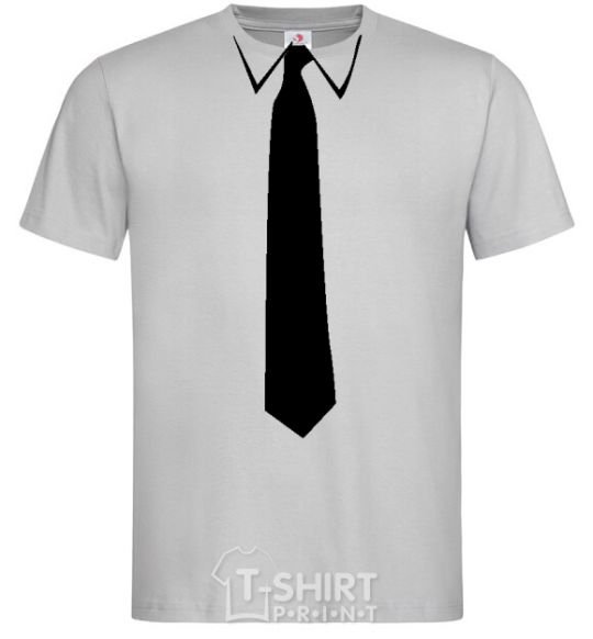 Men's T-Shirt CLASSIC TIE grey фото