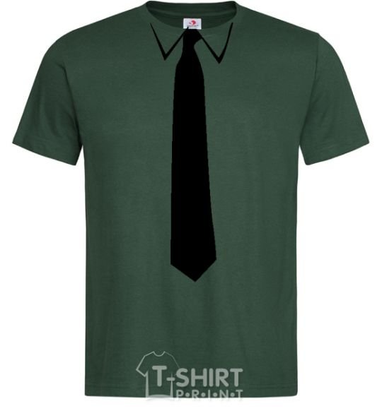 Men's T-Shirt CLASSIC TIE bottle-green фото