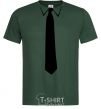 Men's T-Shirt CLASSIC TIE bottle-green фото