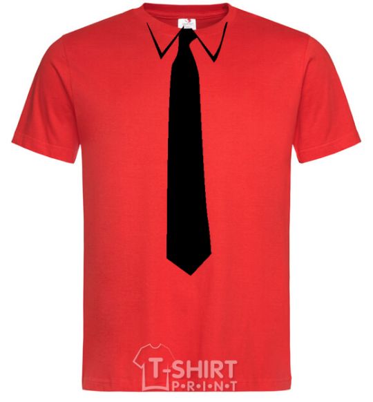 Men's T-Shirt CLASSIC TIE red фото