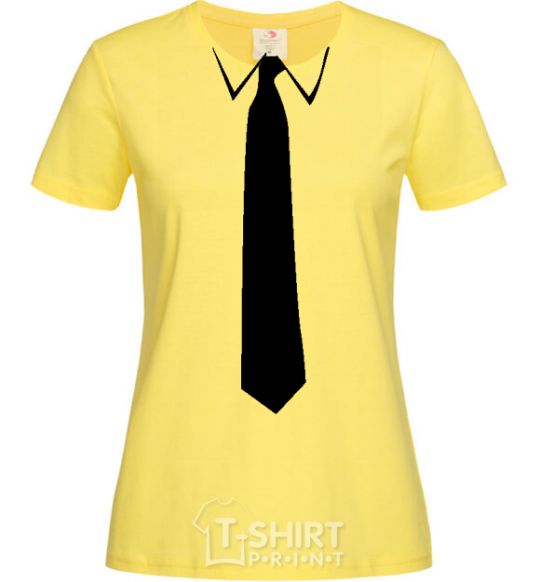 Women's T-shirt CLASSIC TIE cornsilk фото