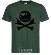 Men's T-Shirt PIRATE Smiley face bottle-green фото