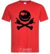 Men's T-Shirt PIRATE Smiley face red фото