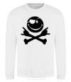 Sweatshirt PIRATE Smiley face White фото