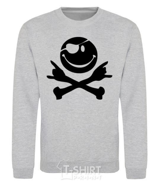 Sweatshirt PIRATE Smiley face sport-grey фото