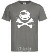 Men's T-Shirt PIRATE Smiley face dark-grey фото