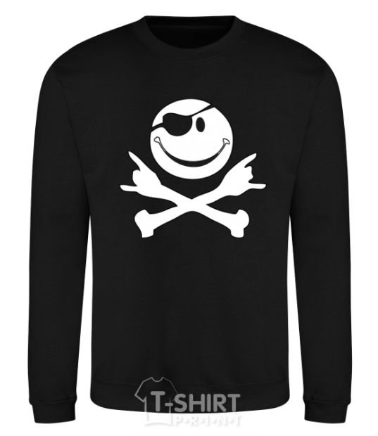 Sweatshirt PIRATE Smiley face black фото
