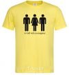 Мужская футболка TO HELL WITH MONOGAMY Лимонный фото