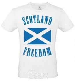 Men's T-Shirt SCOTLAND FREEDOM White фото