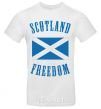 Men's T-Shirt SCOTLAND FREEDOM White фото