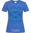 Women's T-shirt SCOTLAND FREEDOM royal-blue фото