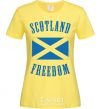 Women's T-shirt SCOTLAND FREEDOM cornsilk фото