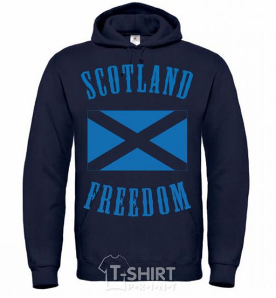 Мужская толстовка (худи) SCOTLAND FREEDOM Темно-синий фото