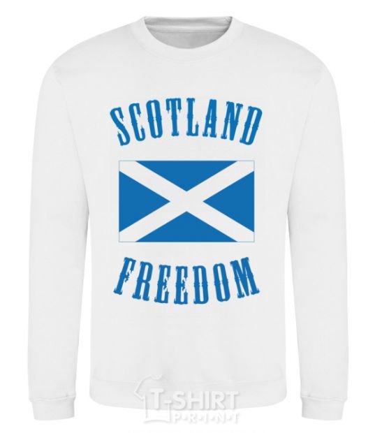 Свитшот SCOTLAND FREEDOM Белый фото