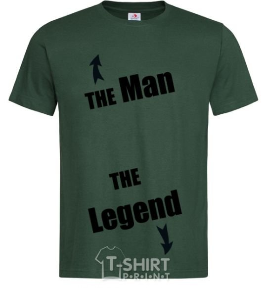 Men's T-Shirt THE MAN. THE LAGEND bottle-green фото