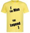 Men's T-Shirt THE MAN. THE LAGEND cornsilk фото