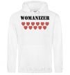 Men`s hoodie WOMANIZER White фото