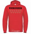 Men`s hoodie WOMANIZER bright-red фото