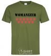 Мужская футболка WOMANIZER Оливковый фото