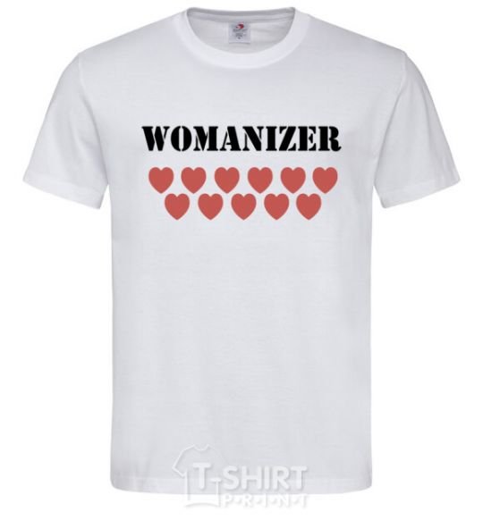 Men's T-Shirt WOMANIZER White фото