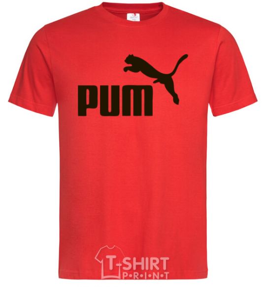 Men's T-Shirt PUM red фото