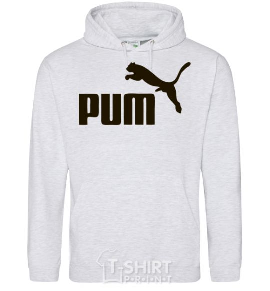 Men`s hoodie PUM sport-grey фото