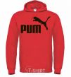 Men`s hoodie PUM bright-red фото