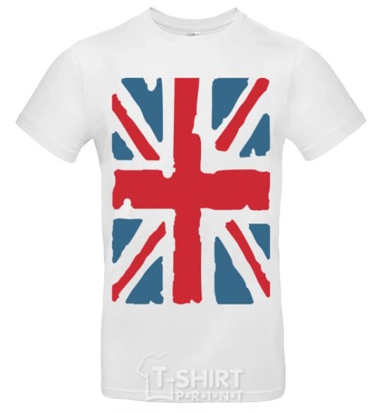 Men's T-Shirt ФЛАГ GREAT BRITAIN White фото